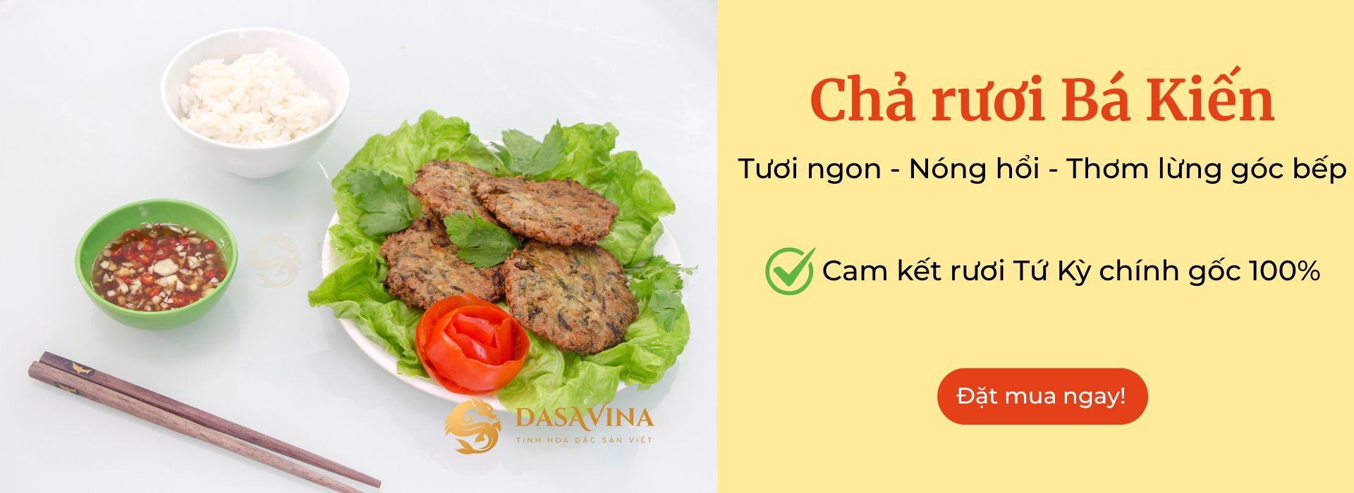 Banner chả rươi Bá Kiến